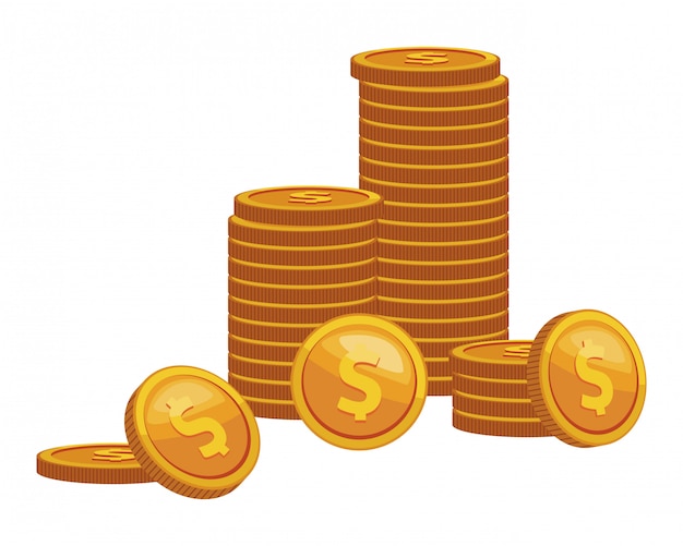 Coins finance icon