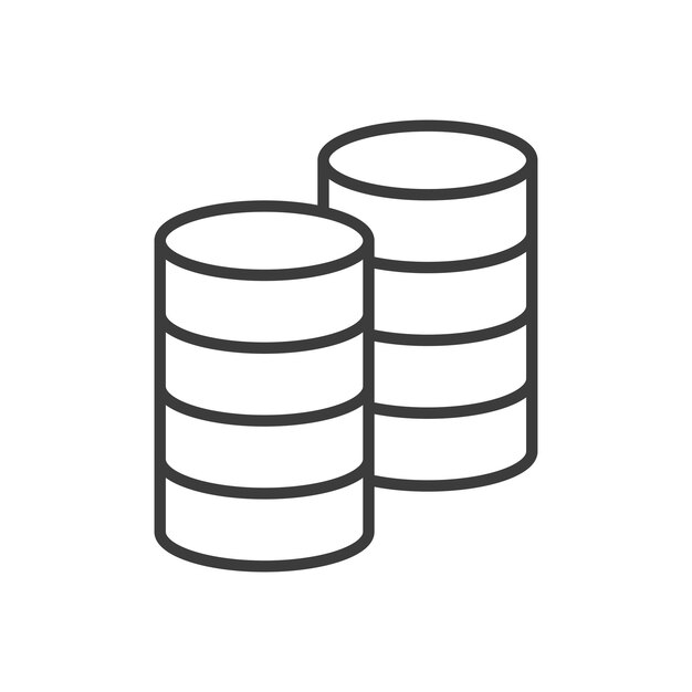 コイン アイコン セット ドル 貨幣 スタック ベクトル シンボル