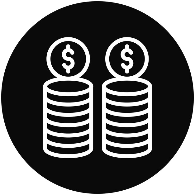 Coins vector icoon illustratie van Business Economy icoon set
