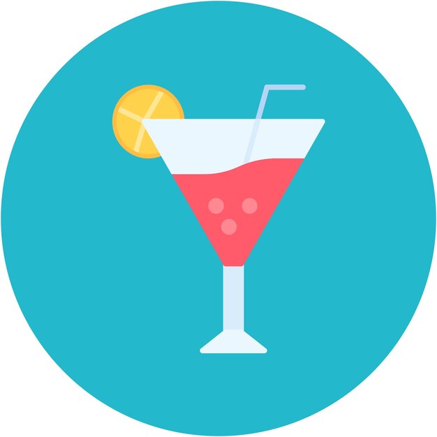 Coktail Vector Illustration Style