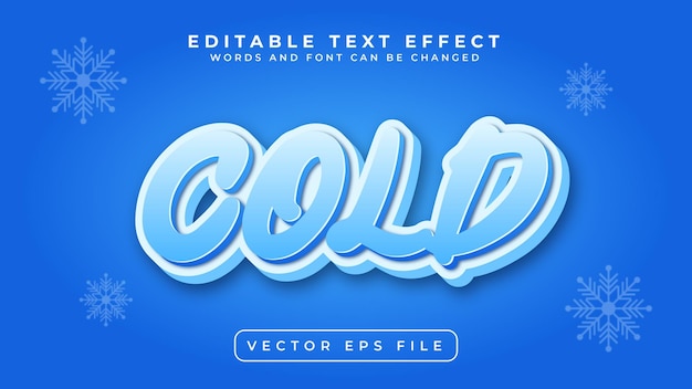 Cold Text Effect