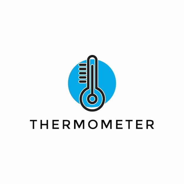Vettore immagine vettoriale dell'icona del termometro per il freddo su sfondo bianco elemento di web design piatto per il sito web