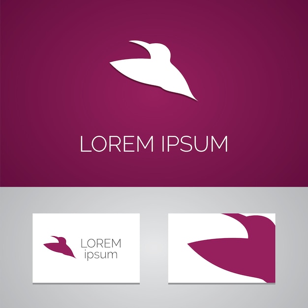 Colibri logo template icon