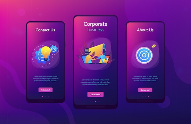 Collaboration app interface template