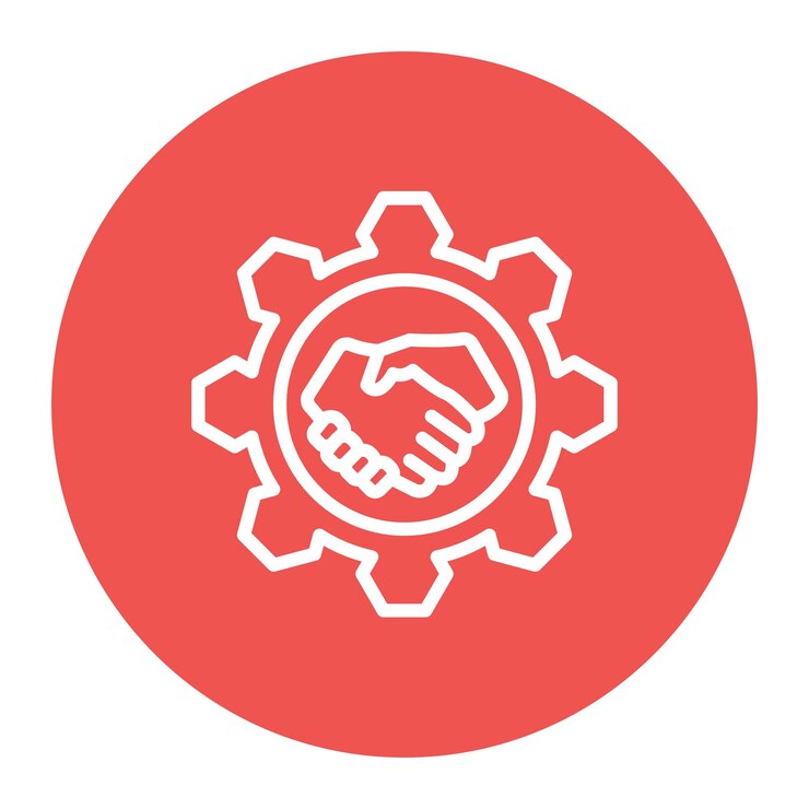 Vector collaboration icon vector image can be used for freelancer