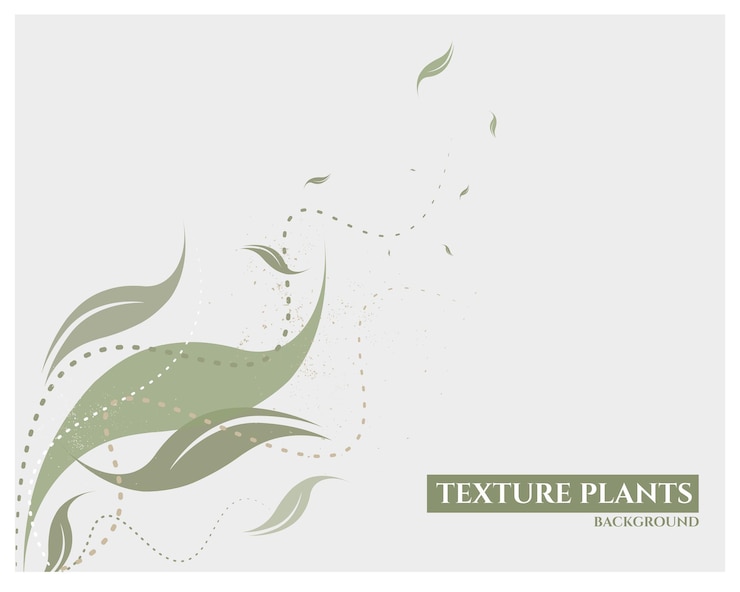 Vector collage background wall plants texture banner