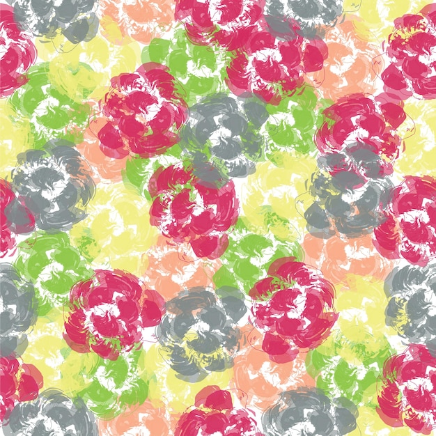 Collage contemporary seamless pattern