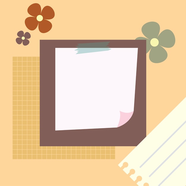 コラージュ イラストの背景