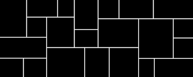 Vector collage for photos or images vector template empty frames creative mockup