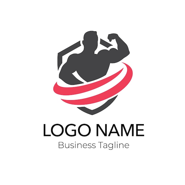 Collectie business templates voor het ontwerpen van logo's voor gyms