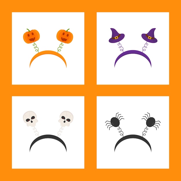 Collectie haarhoepels voor Halloween