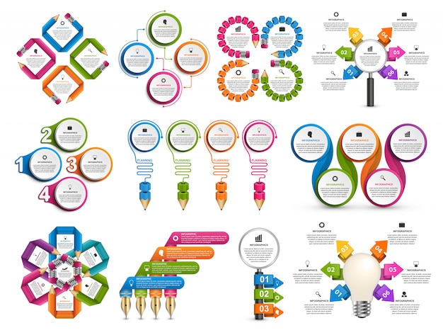 Vector collectie infographics.