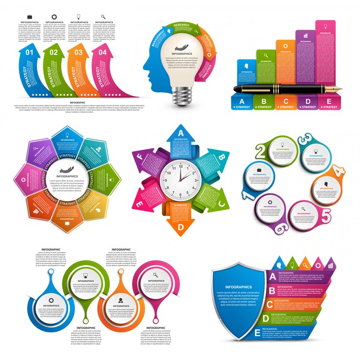 Vector collectie infographics.
