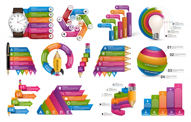 Vector collectie infographics.