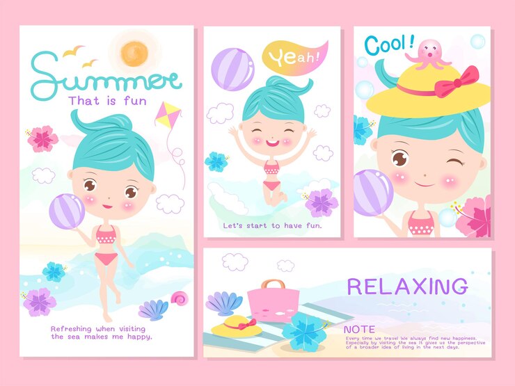 Collectie Summer Girl And Ball