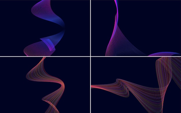 Collectie van geometrische minimale lijnen patroon set