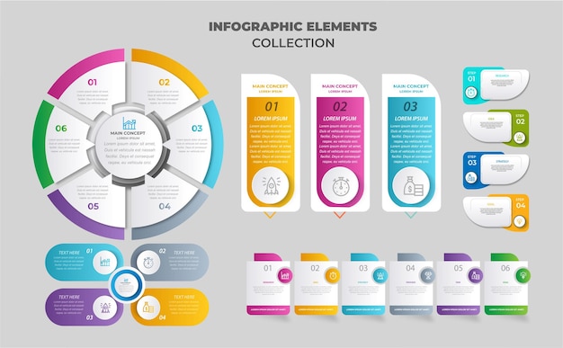 Collectie van infografische elementen