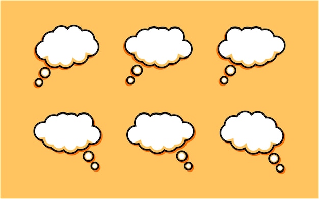 Collectie van spraak bubbels set ontwerp illustratie
