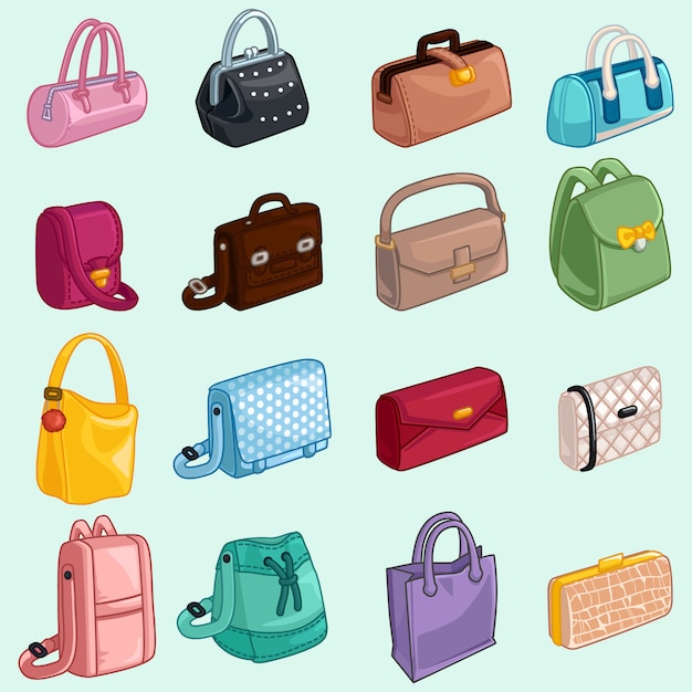 Vector collecties dames tassen icon