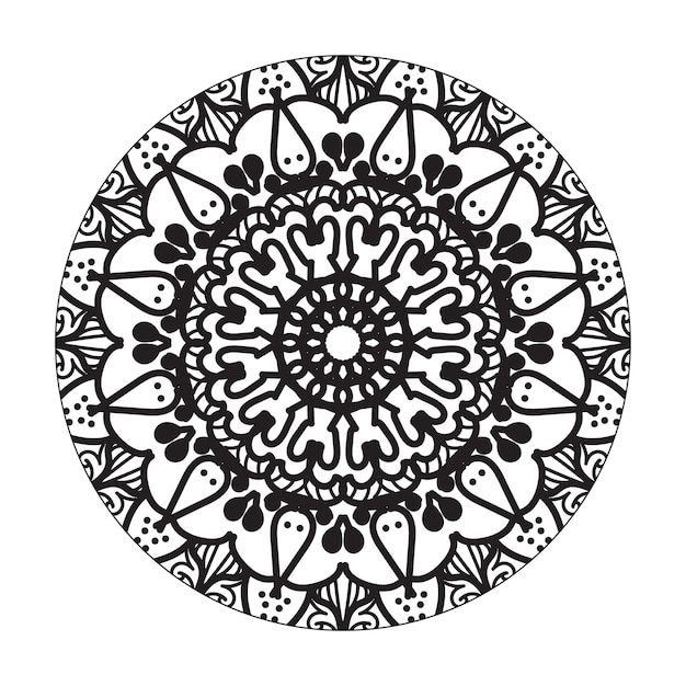 Collecties Rond patroon in de vorm van een mandala voor Henna Mehndi tatoeages decoraties Decor