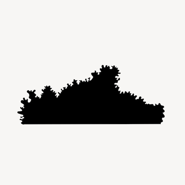 Vector collectio silhouettes of houseplants. potted plants isolated on white