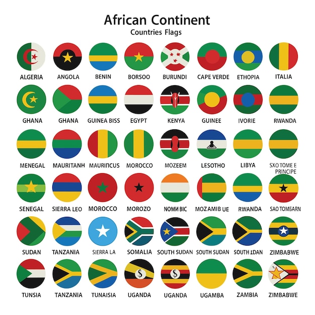 アフリカの国旗のコレクション