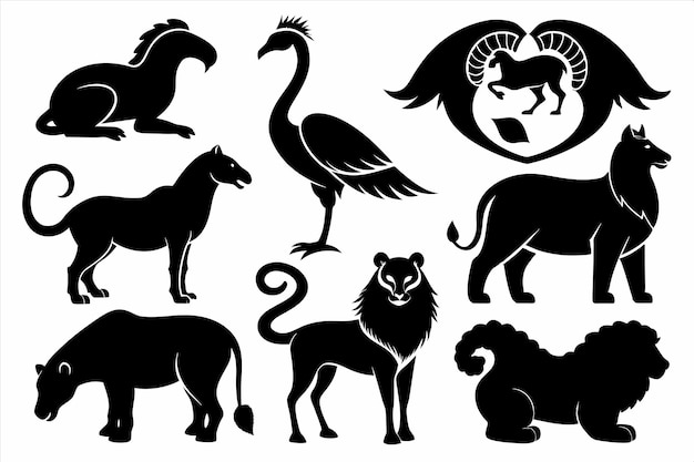 動物と動物の王国からの動物のコレクション