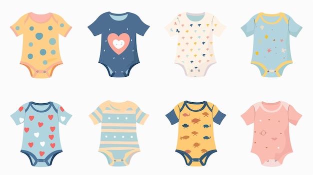 a collection of baby clothes for the new year