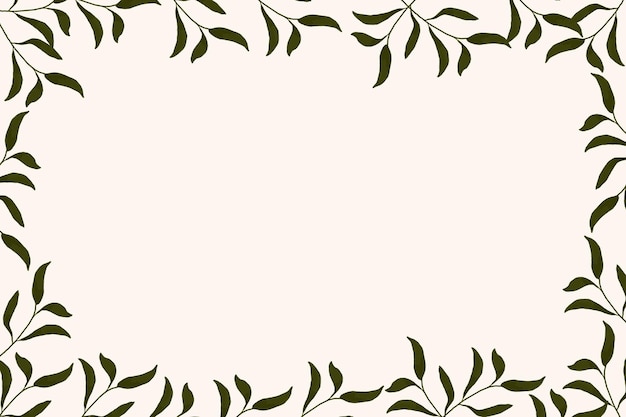 꽃 배경 디자인의 컬렉션 마룬 녹색 잎과 꽃 일러스트레이션