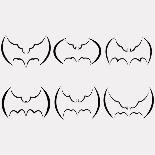 Collection of bat logos