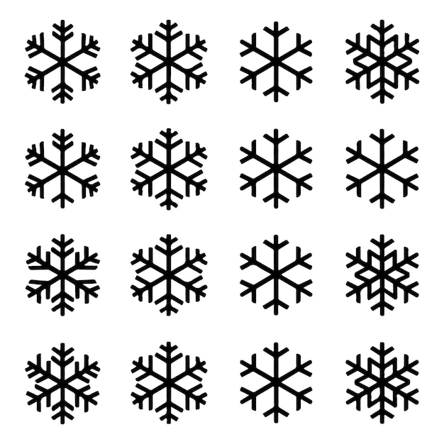 黒い雪花のコレクション