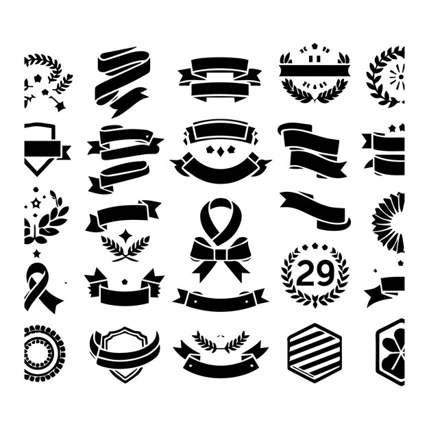 Vector a collection of black and white images including one of the others designs