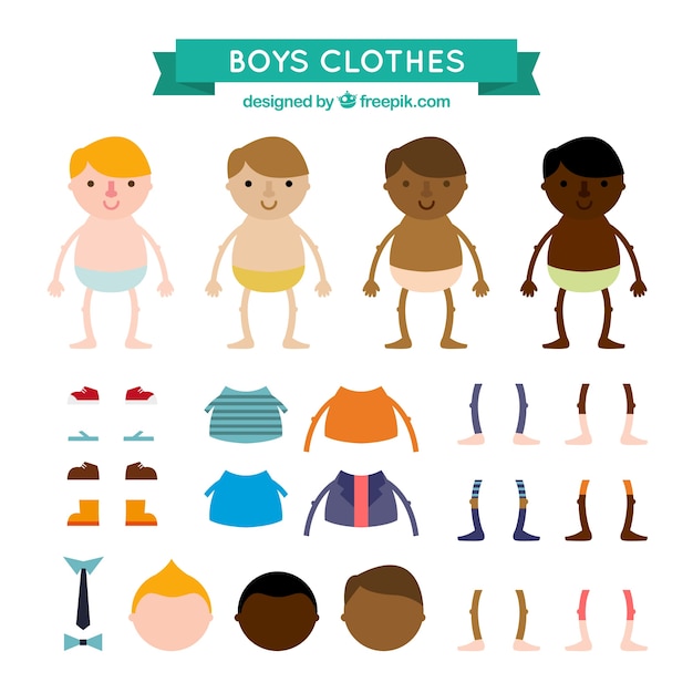Collection of boys clothes