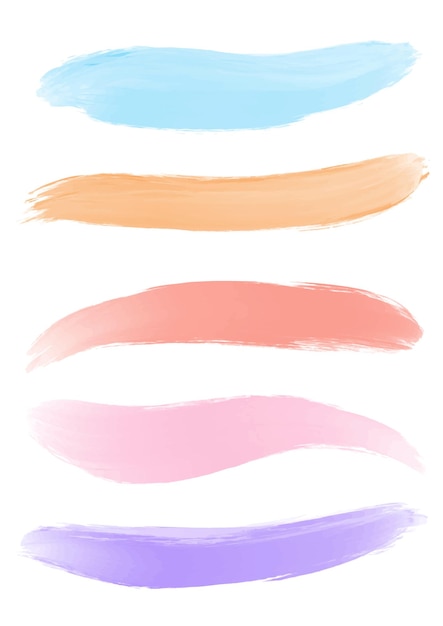 Collection of brush strokes