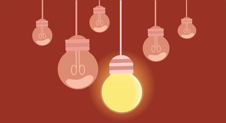 Vector collection of bulbs
