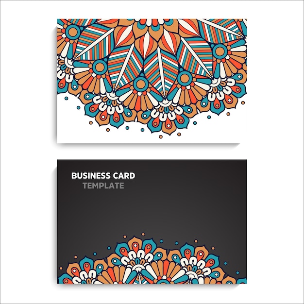 Collection business card or invitation. background