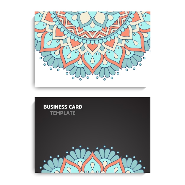 Collection business card or invitation. background