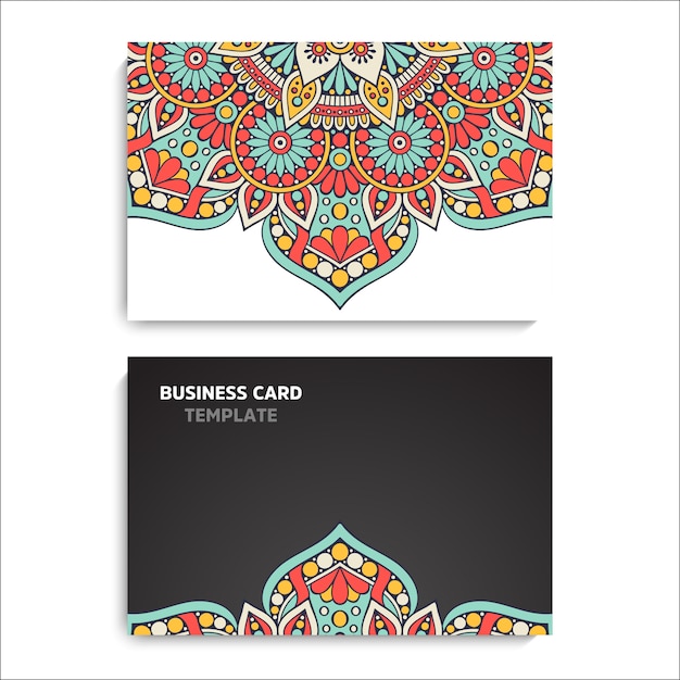 Collection Business card or invitation. background