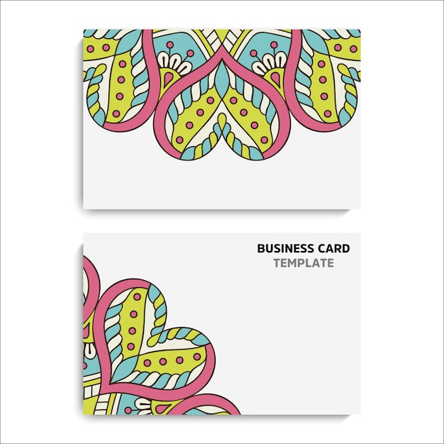 Vector collection business card or invitation.