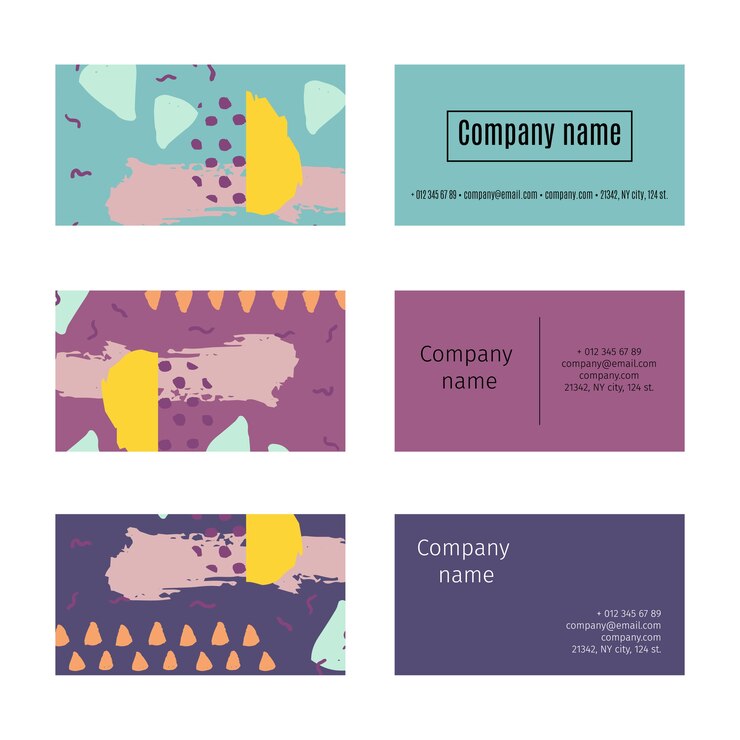 Vector collection of business cards