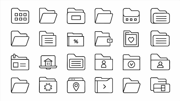 a collection of business icons including one that says quot personal quot