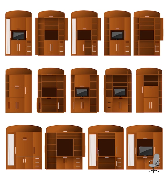 Collection of cabinet bureaus