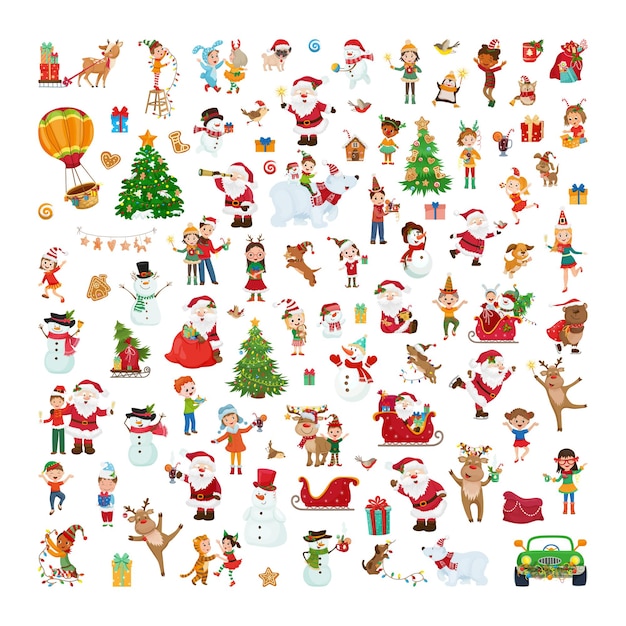 Collection of Christmas illustrations