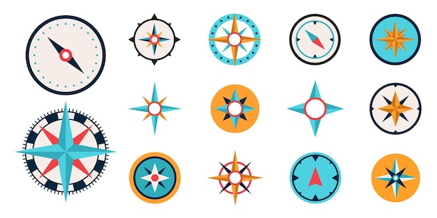 星という文字が描かれたカラフルなアイコンのコレクション