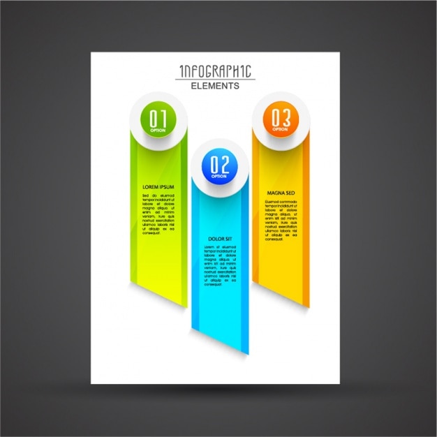 Collection of colorful infographic banners