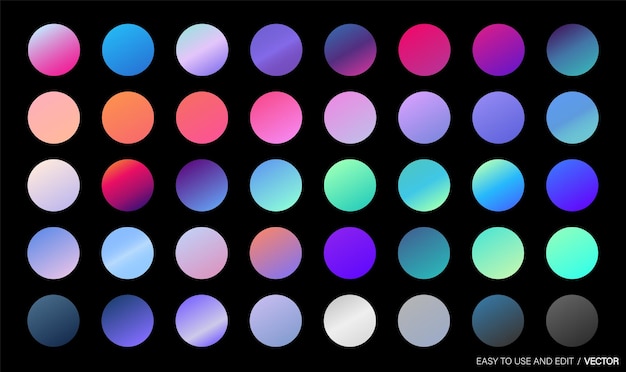 Premium Vector | Collection of colorful modern gradient background for ...