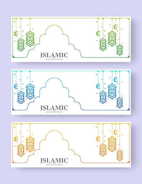 Raccolta di sfondi colorati ramadan kareem