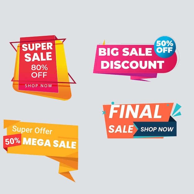 a collection of colorful stickers for super sale