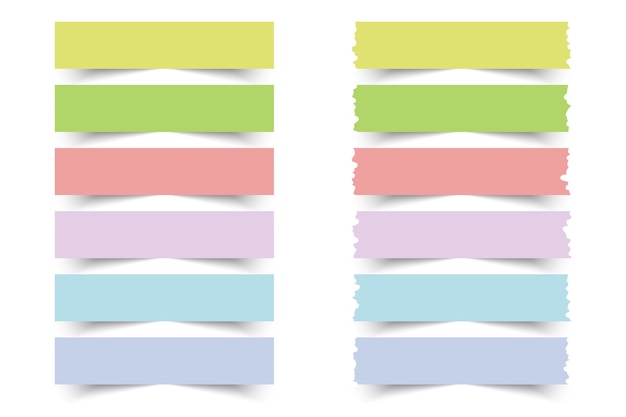 Collection of colorful sticky notes.