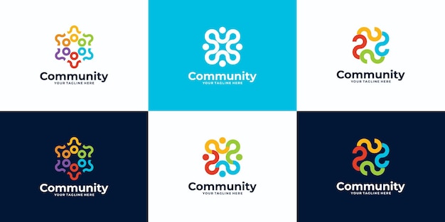 Raccolta di logo design della comunità